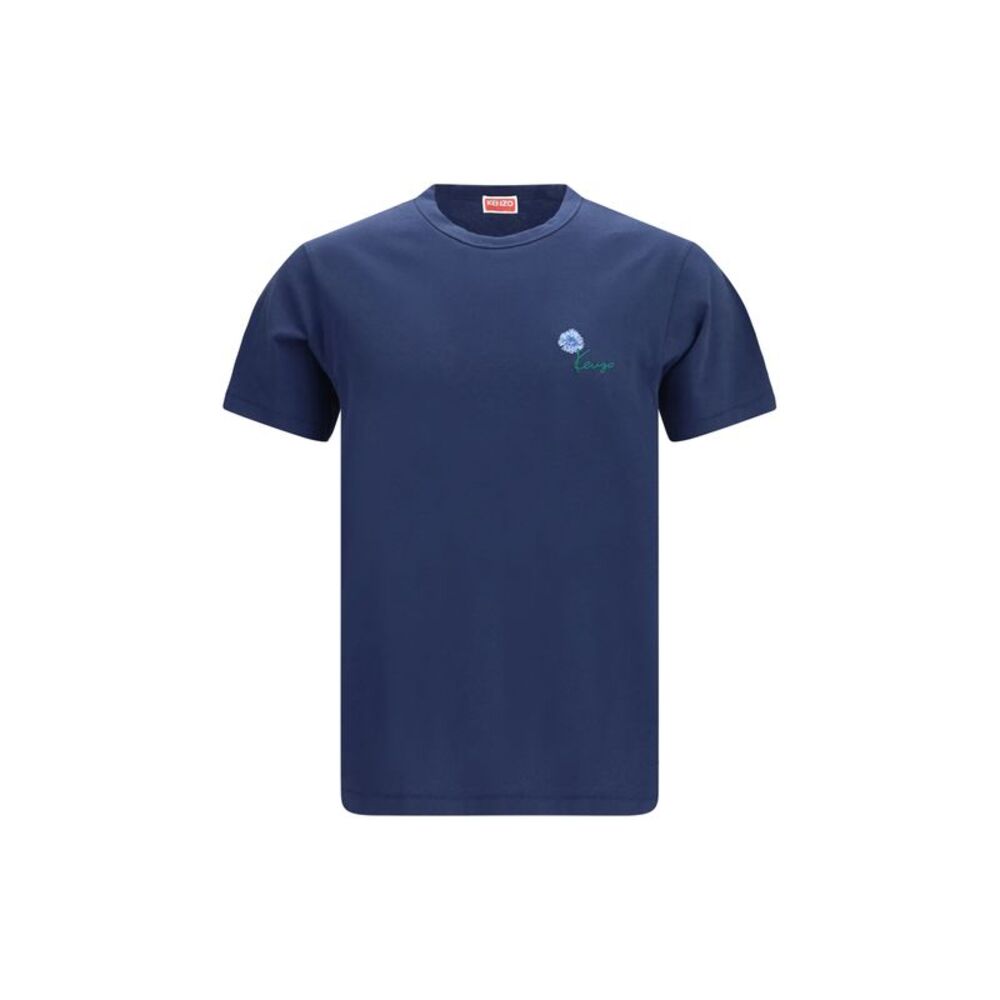 Kenzo Men Kenzo Tulip Embroidered Cotton T-Shirt